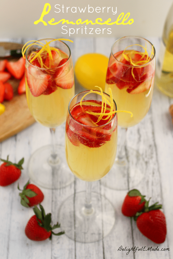 Move over mimosa, there's a new brunch cocktail in town! This sparkling, fresh drink features the Italian lemon liquor perfect with strawberries and Prosecco!