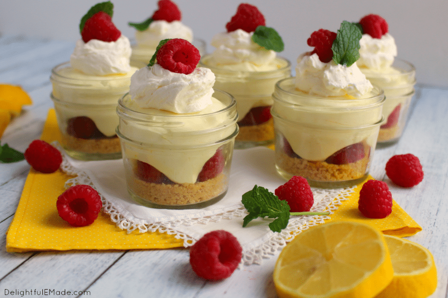 Lemon Raspberry No Bake Cheesecake Cups Delightful E Made