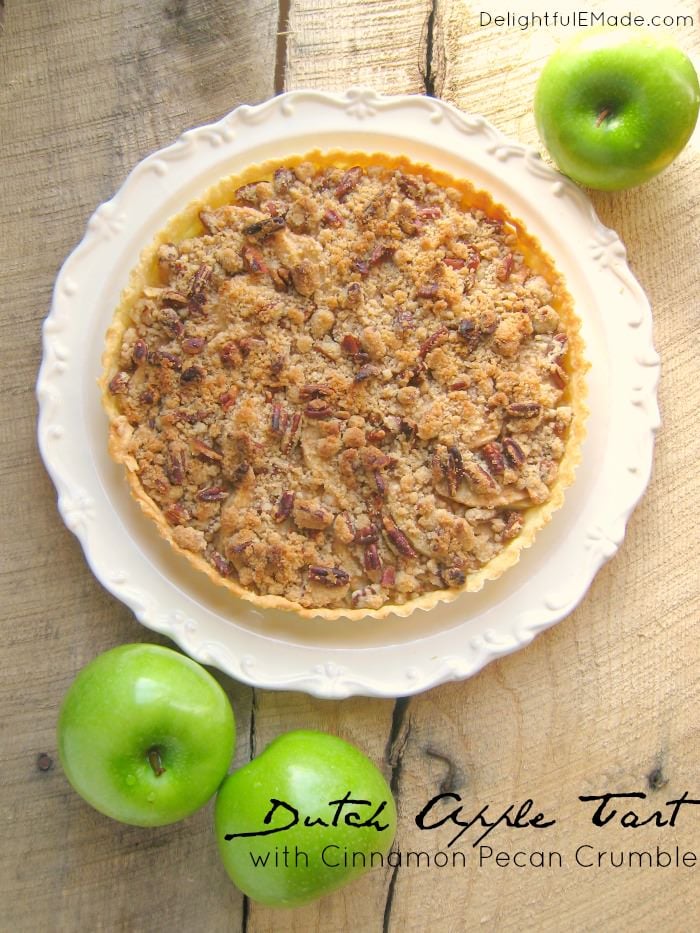 Dutch Apple Tart With Pecan Crumble Delightful E Made