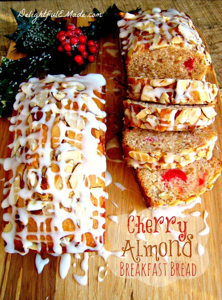 Cherry Almond Breakfast Bread by Delightful E Made