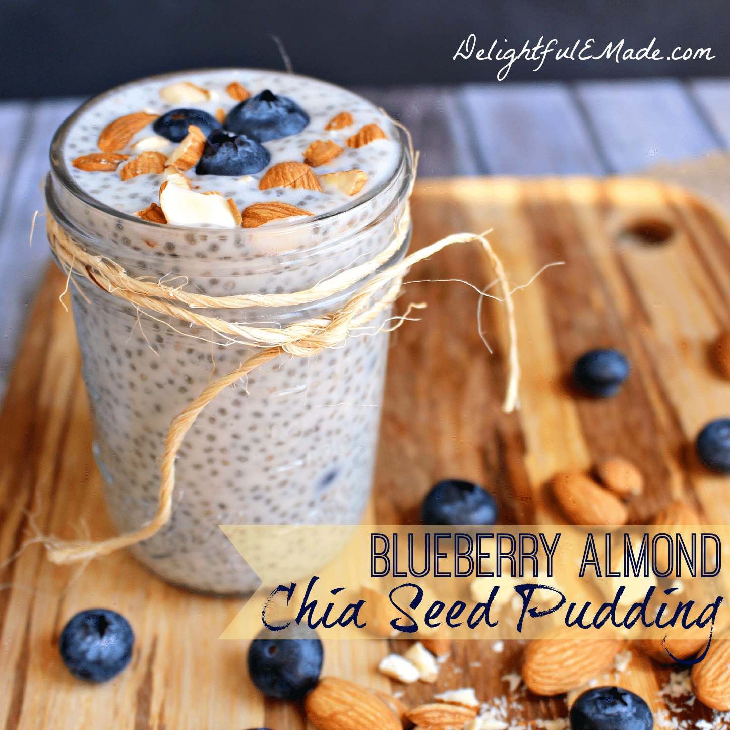 Blueberry Almond Milk Chia Pudding