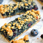 Blueberry Oatmeal Breakfast Bars by DelightfulEMade.com