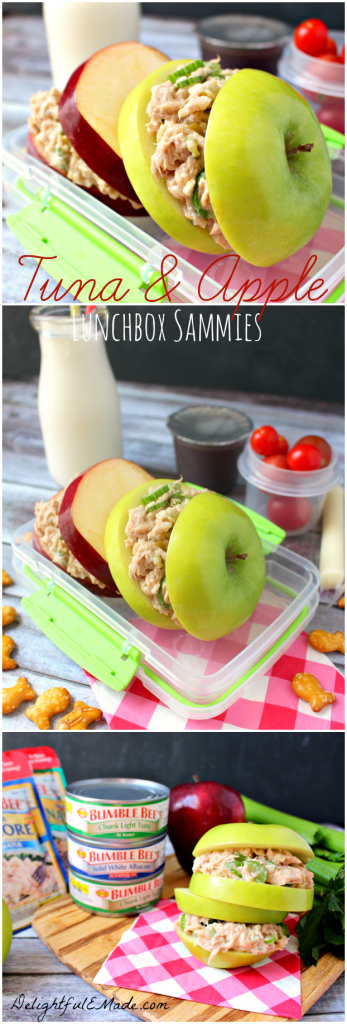 Tuna and Apple Lunchbox Sammies by DelightfulEMade.com