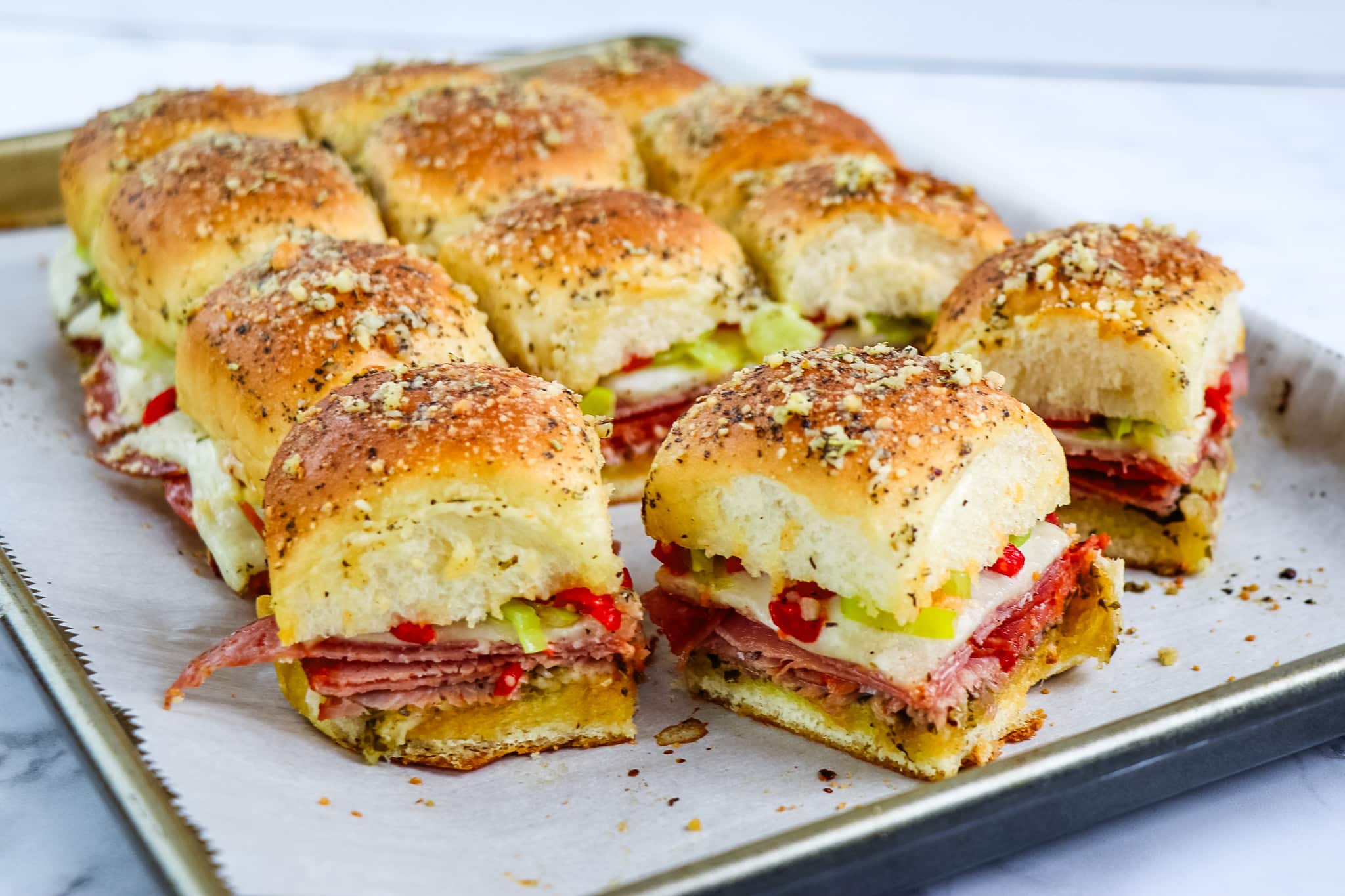 The Best Italian Sliders on Hawaiian Rolls Recipe