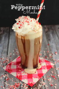 With just a few ingredients, you can easily make your favorite Peppermint coffee drink right at home! Perfect for the holidays!