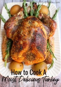 I'll show you how to cook a moist turkey in just three easy steps. I'll show you how to brine a turkey, which is the secret to getting a juicy and flavorful bird every time!