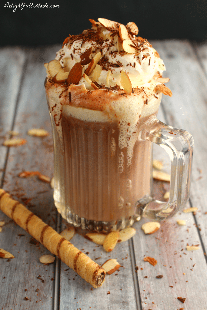 Flavored with Amaretto Liquor for a subtle almond flavor and rich chocolate, this Amaretto Hot Chocolate is the most decadently delicious drink perfect for a cold night!