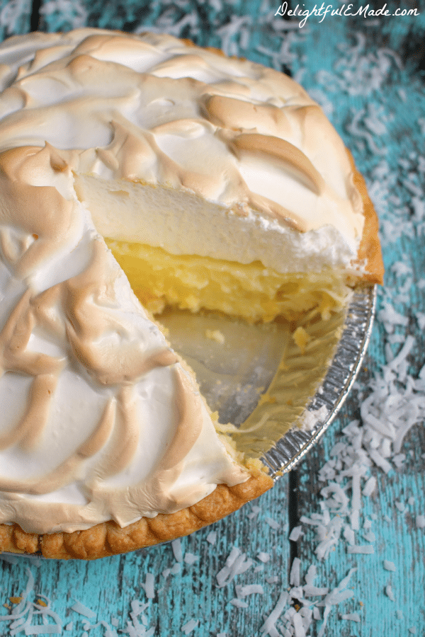 This classic cream pie is made even more amazing with a gorgeous meringue and perfectly creamy coconut custard filling. One of the best pie's you'll ever have!