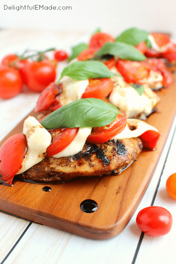 Grilled Caprese Chicken - Delightful E Made