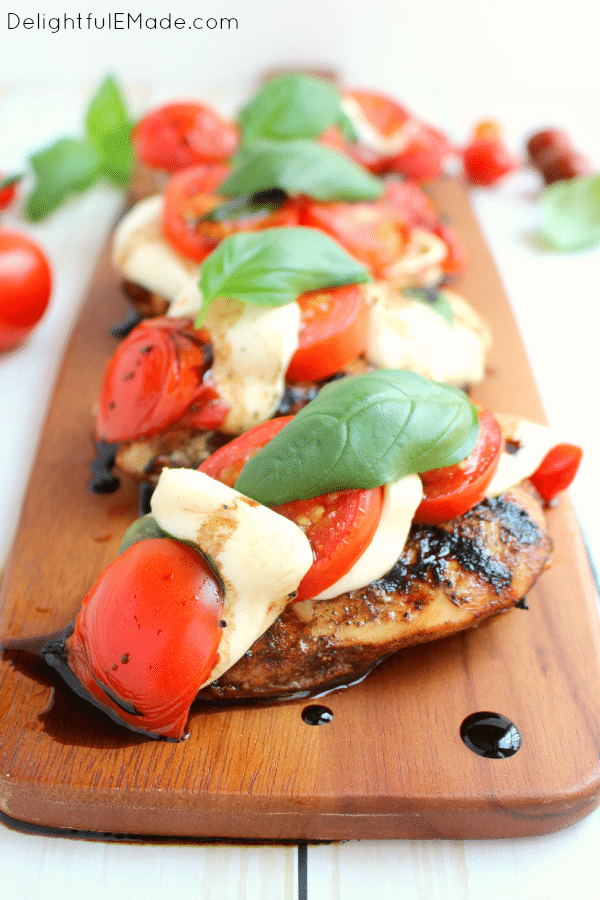 Grilled Caprese Chicken | Healthy Grilled Chicken Breast Recipes Perfect All Year Round | healthy grilled chicken breast recipes