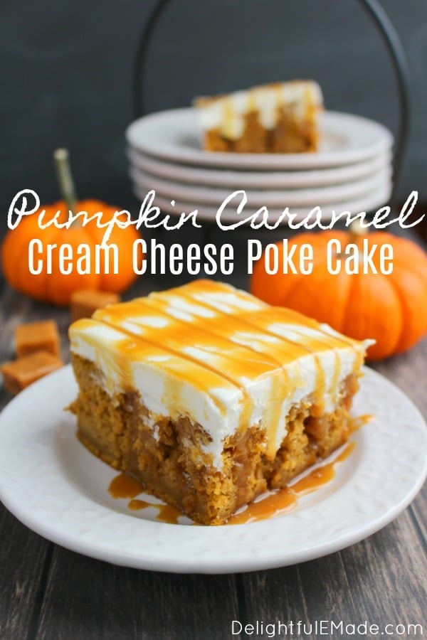 Pumpkin Caramel Cream Cheese Poke Cake Easy Recipe With Video