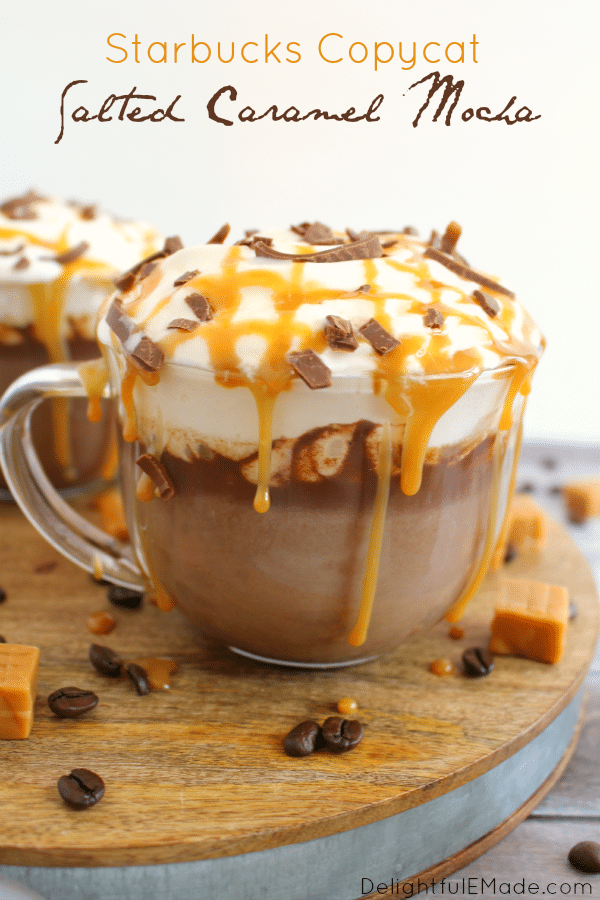 Just like Starbucks, but better! Rich, creamy chocolate and caramel come together for an amazing hot coffee drink!