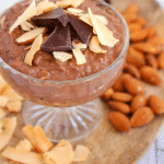Chocolate, coconut, and almonds come together to make these overnight oats the perfect breakfast. Loaded with protein and fiber this breakfast is also healthy, too! Oatmeal has never tasted so good!