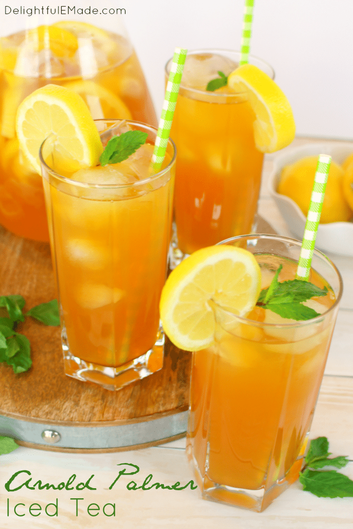 Iced tea and lemonade come together for one refreshing, delicious drink! Named after the legendary golfer, this classic summertime beverage is perfect for sipping after 18-holes, or anytime you want to cool off on a hot day!
