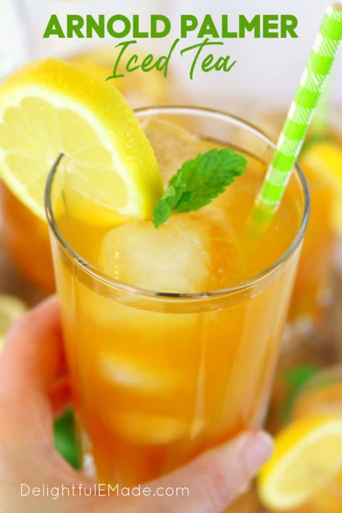 Wondering how to make an Arnold Palmer? This classic Arnold Palmer Iced Tea can be made both spiked or virgin.  Named after the legendary golfer, an Arnold Palmer drink is perfect for sipping after a round of golf, or anytime you want to cool off on a hot day!