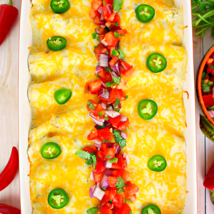 The BEST Beef Sour Cream Enchiladas - Ground Beef Enchiladas Recipe