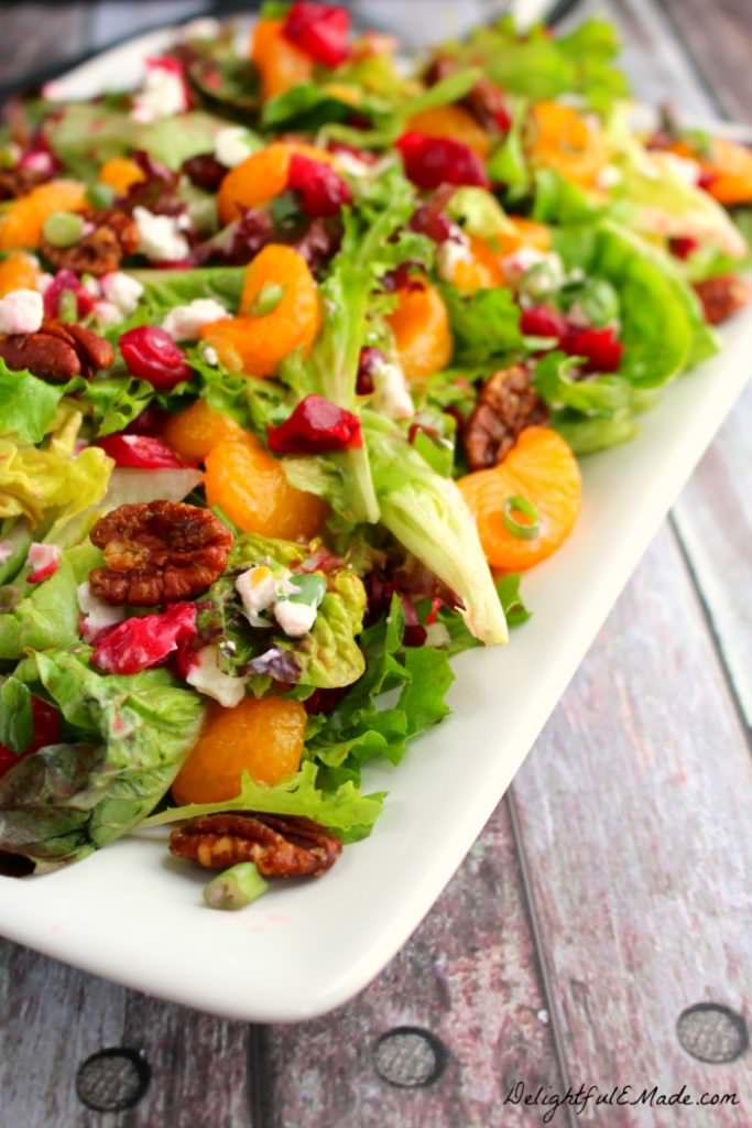 Cranberry Citrus Salad with Goat Cheese & Pecans ...