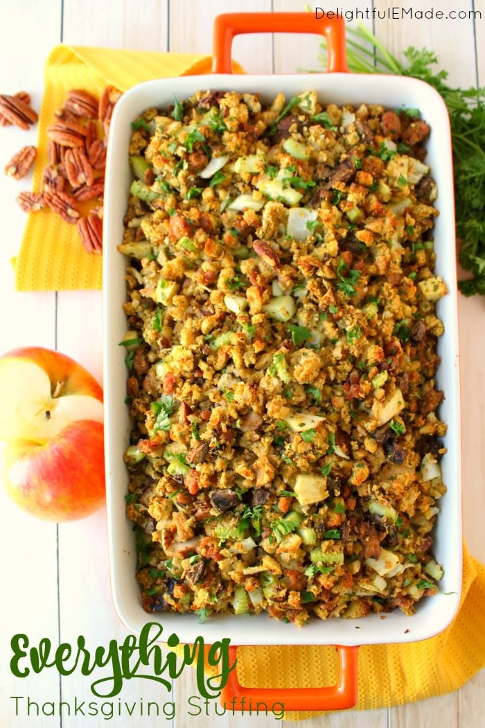 Everything Thanksgiving Stuffing - Delightful E Made