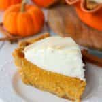 A delicious twist on the classic pumpkin pie! Dazzle your Thanksgiving dinner guests with this wonderfully simple pie recipe that is topped with a silky, delicious meringue. Easy enough to make for your holiday meal, and fancy enough for a formal dinner!