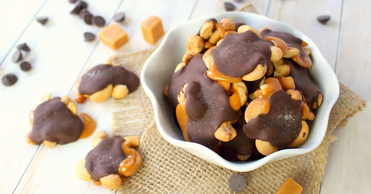 Chocolate Caramel Cashew Clusters Delightful E Made