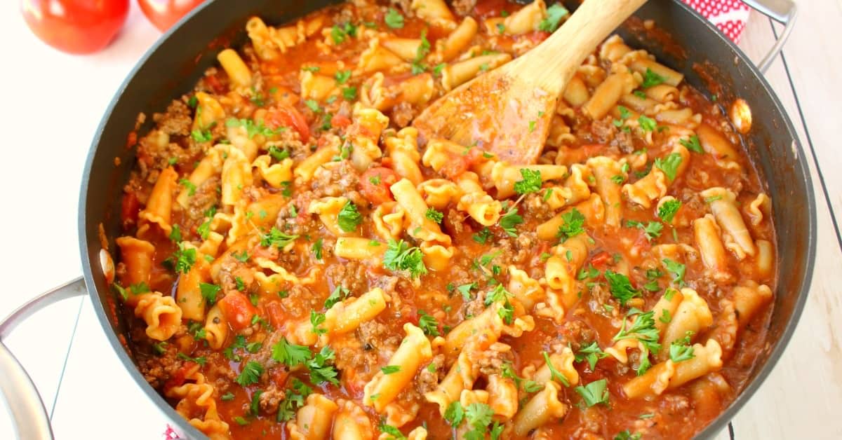 One Pot Cheesy Italian Goulash - Delightful E Made