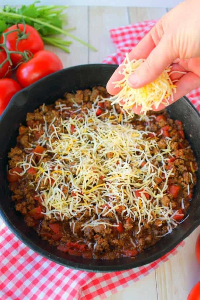 If you love the classic Tater Tot Casserole, this cheesy taco version is a must-make! An easy dinner recipe, this one skillet meal is made with just six ingredients that you likely already have in your fridge and pantry. Fantastic for Taco Tuesday, or anytime you're craving Tex-Mex!