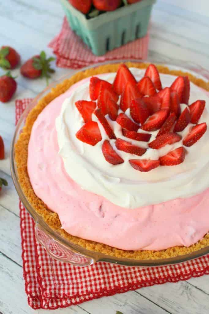 The most amazing strawberry pie recipe you'll ever have! Not only is this recipe easy and no-bake, its made with fresh strawberries, cream cheese and a Golden OREO crust. It's perfect for Easter, Mother's Day or any spring or summer celebration!