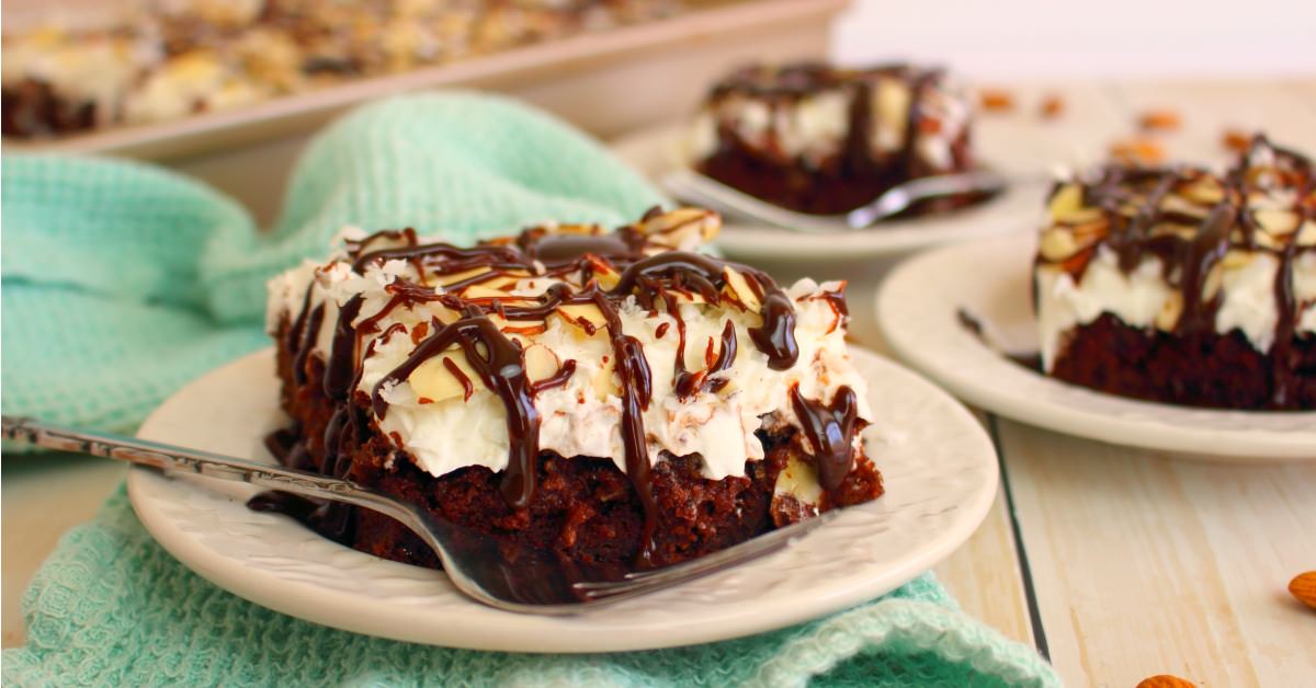 Chocolate Almond Joy Poke Cake Delightful E Made