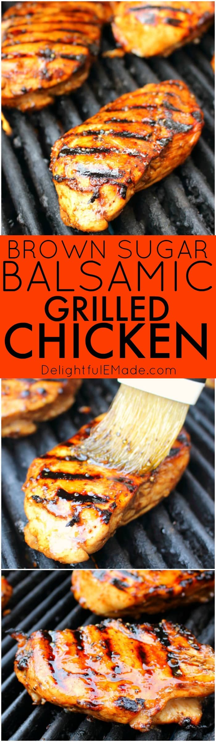 Brown Sugar Balsamic Grilled Chicken - Delightful E Made