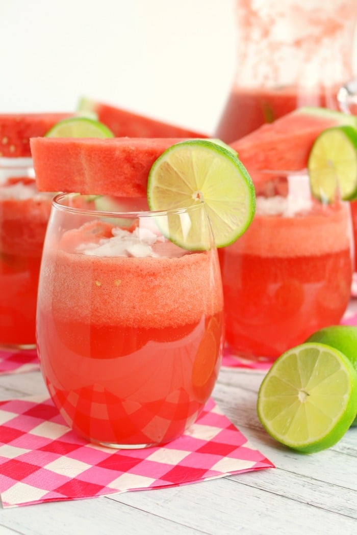 This amazing coconut rum punch is the quintessential summer cocktail! Made with fresh watermelon and coconut rum, this simple rum punch recipe comes together in moments. Perfect for sipping poolside or serving at your next summer soiree!