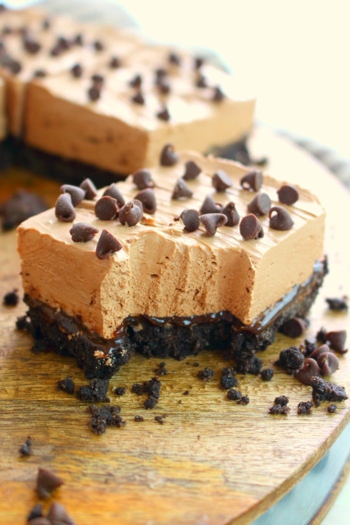 No Bake Triple Chocolate Cheesecake Bars Delightful E Made