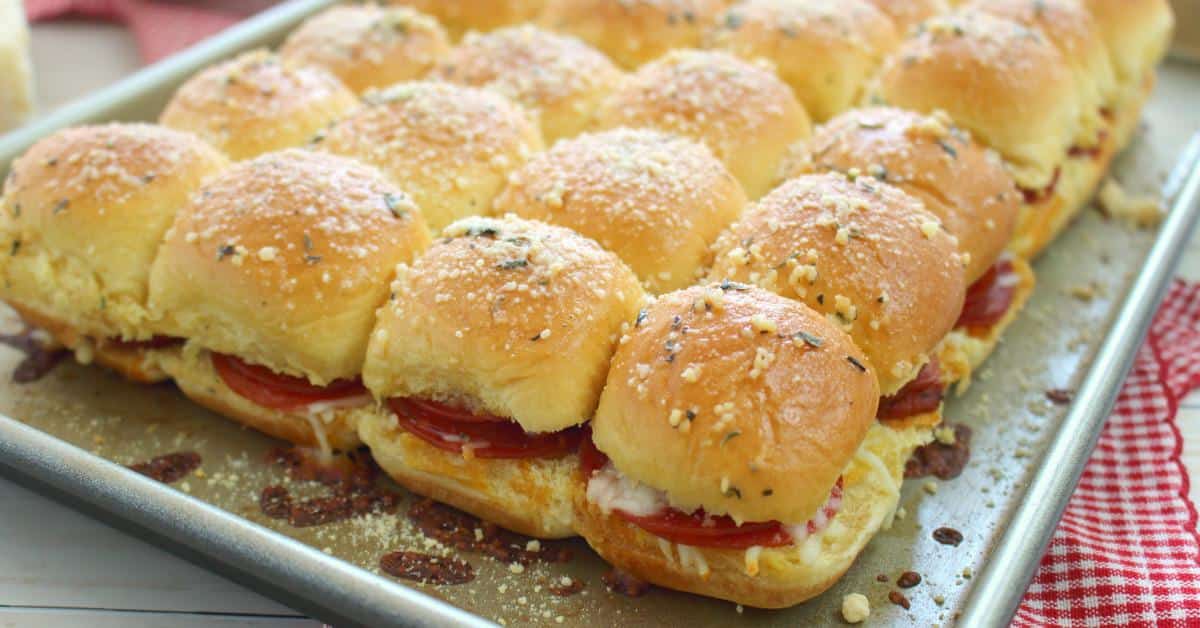 Pepperoni Pizza Sliders - Damn Delicious