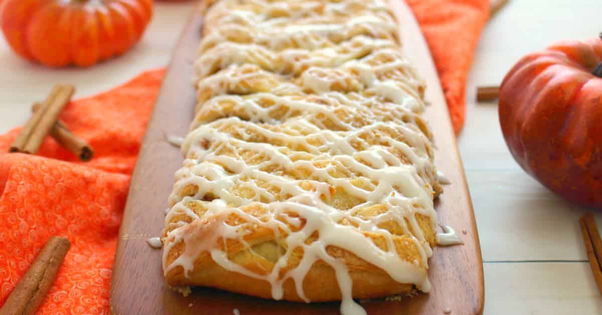 Pumpkin Cream Cheese Breakfast Braid