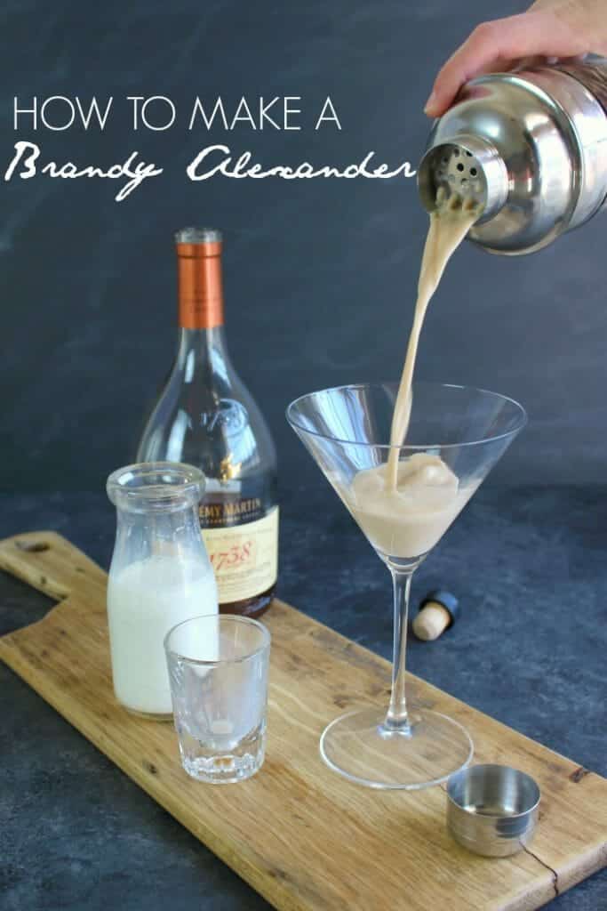 Want to know how to make a Brandy Alexander? With just 4 simple ingredients, this classy cognac cocktail will be your new favorite libation for holiday parties, or your own personal happy hour!