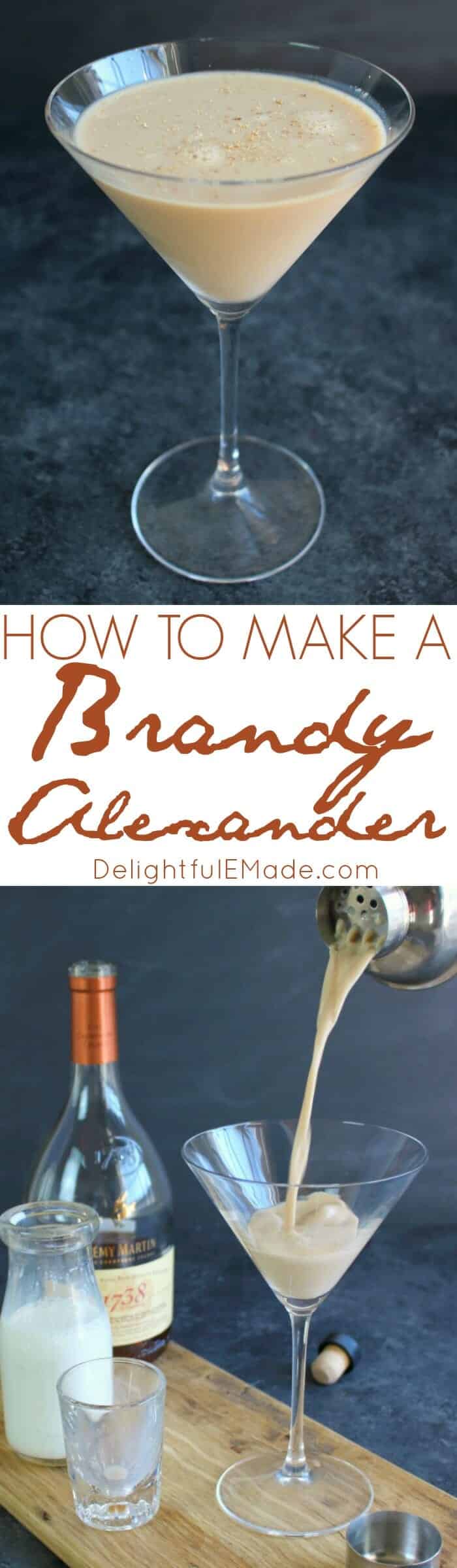 How to Make a Brandy Alexander Delightful E Made