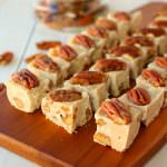 Love the buttery, delicious maple pecan flavors? This wonderfully simple Maple Pecan Fudge recipe will be right up your alley! Loaded with rich maple flavor and tender, crisp pecans, this maple fudge recipe is perfect for holiday candy making!