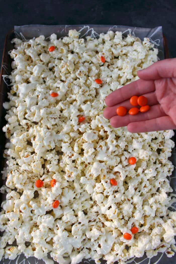 Melted Snowman Popcorn Snack Mix Just 5 EASY ingredients!
