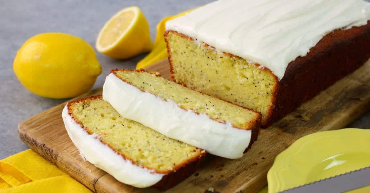 Lemon Poppy Seed Pound Cake - Delightful E Made