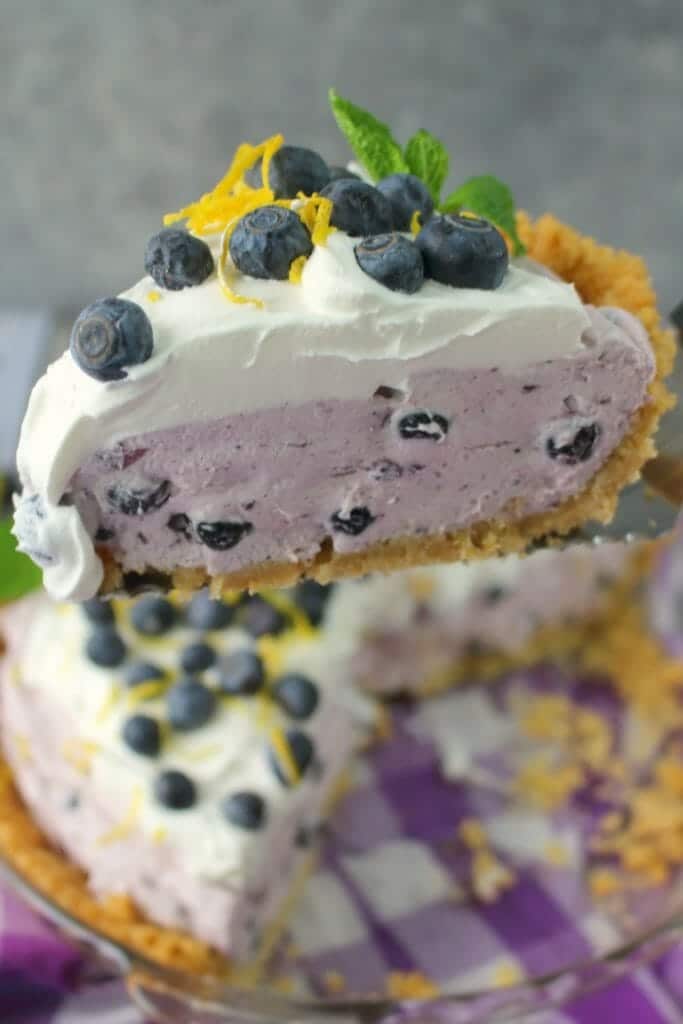 Even easier than pie, this Creamy Blueberry Pie is the perfect spring and summer dessert! Made with an incredible no-bake creamy blueberry filling, this delicious blueberry dessert is perfect for just about any occasion!