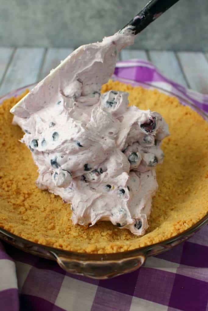 Even easier than pie, this Creamy Blueberry Pie is the perfect spring and summer dessert! Made with an incredible no-bake creamy blueberry filling, this delicious blueberry dessert is perfect for just about any occasion!