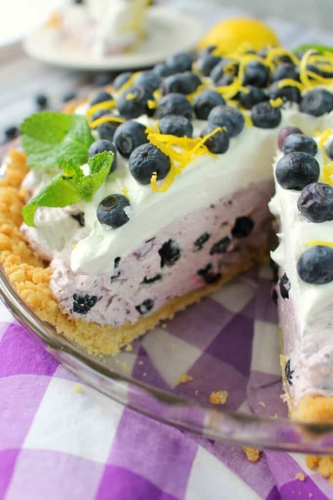 Creamy Blueberry Pie - Delightful E Made