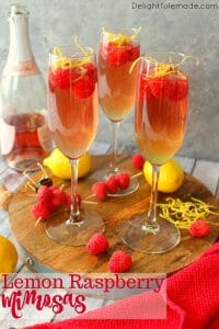 Frozen Raspberry Peach Bellini Delightful E Made