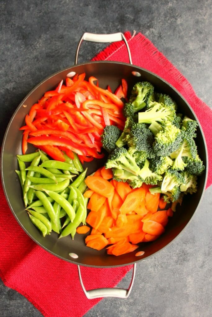 Your new go-to healthy dinner idea! This delicious Low-Carb Vegetable Beef Stir Fry is loaded with flavor and packed with protein. Made with sirloin beef, and lots of fresh vegetables, this 20-minute dinner will be a new family fave!