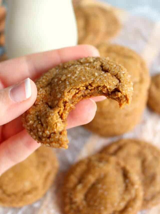 Soft Gingerbread Cookies Recipe Delightful E Made   Cropped Soft Chewy Ginger Snap Cookies Vert9 