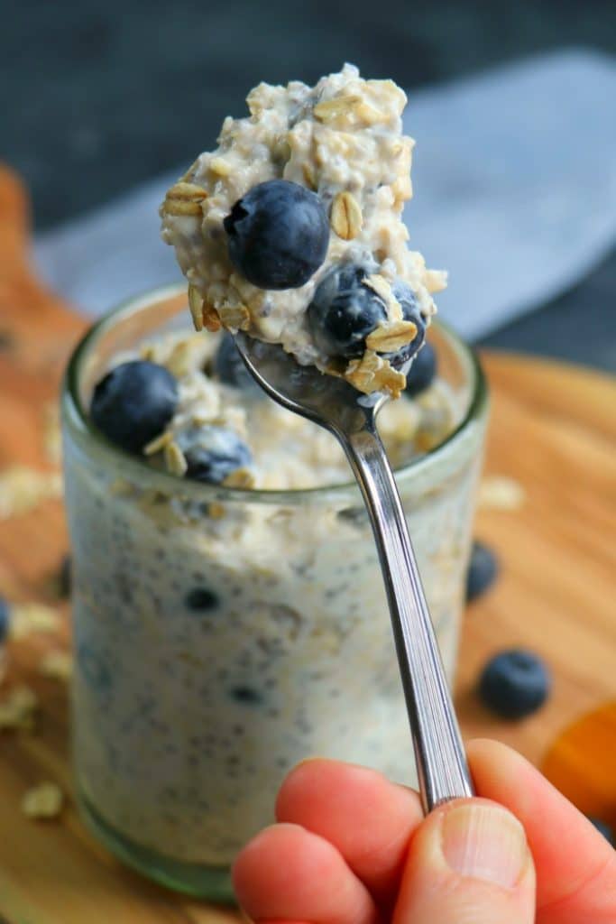 This recipe for Blueberry Overnight Oats will be your new go-to healthy breakfast! Perfect for meal prep, learning how to make overnight oats is a great way to have a healthy start to your day!