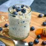 This recipe for Blueberry Overnight Oats will be your new go-to healthy breakfast! Perfect for meal prep, learning how to make overnight oats is a great way to have a healthy start to your day!
