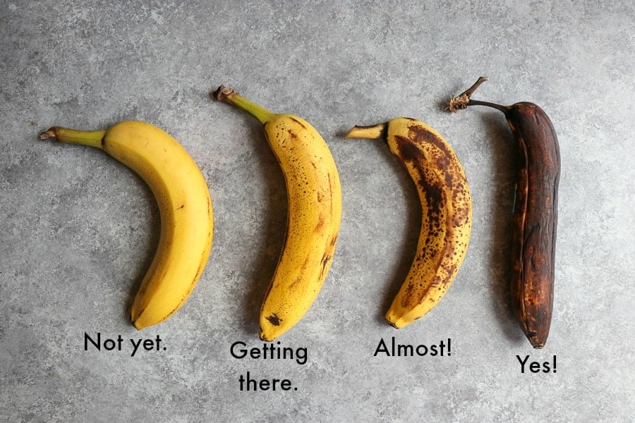 How ripe should bananas be for banana bread?