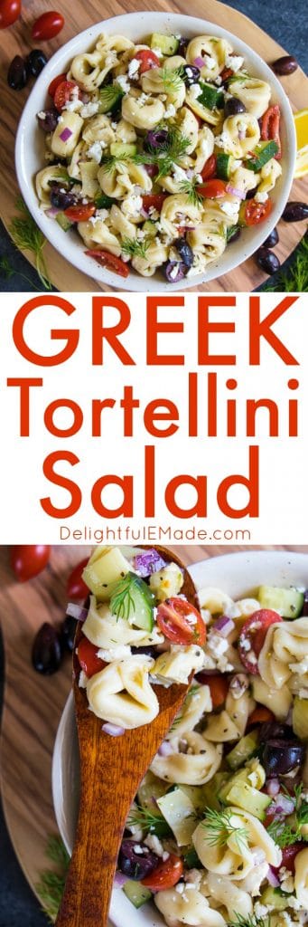 Do you love a really amazing, tortellini pasta salad? My Easy Greek Tortellini Salad recipe is the perfect dish for your next cookout. Loaded with all of your favorite Greek ingredients, this cold tortellini salad will be your new side dish for just about any meal!