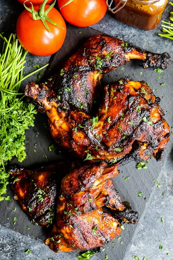 Do you love a seriously good BBQ Chicken Breast recipe? You've come to the right place! My BEST BBQ Chicken recipe is amazing! With a simple bbq spice rub and my homemade honey bbq sauce, this easy grilled barbecue chicken will knock your socks off!