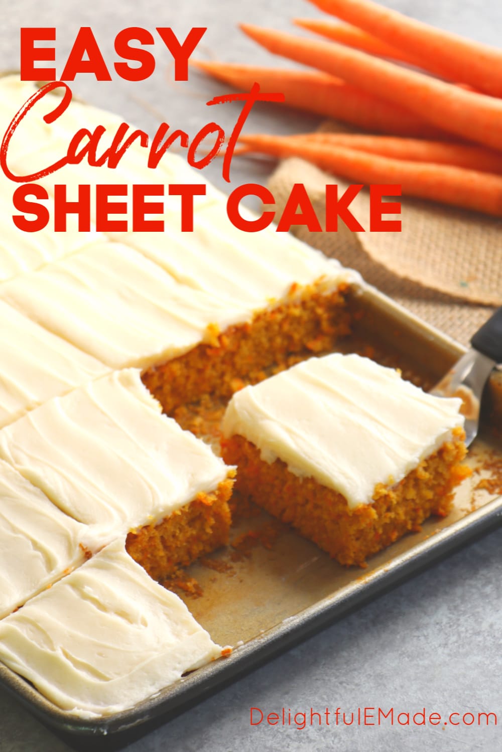 Easy Carrot Cake with Maple Topping - Veggie Desserts
